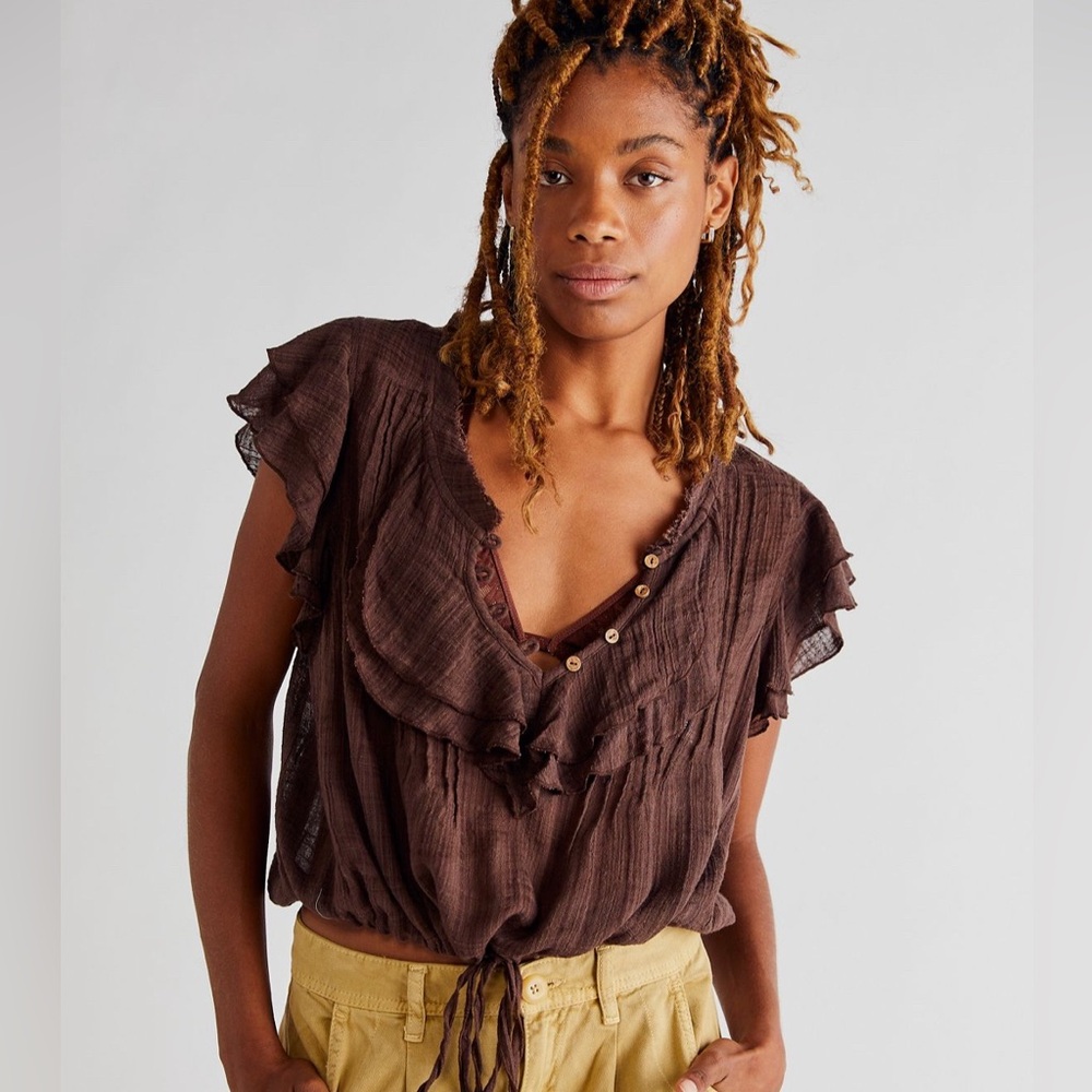 Free People. FP One Naya Top. Color: black. Size: x-small (fits like regular s)